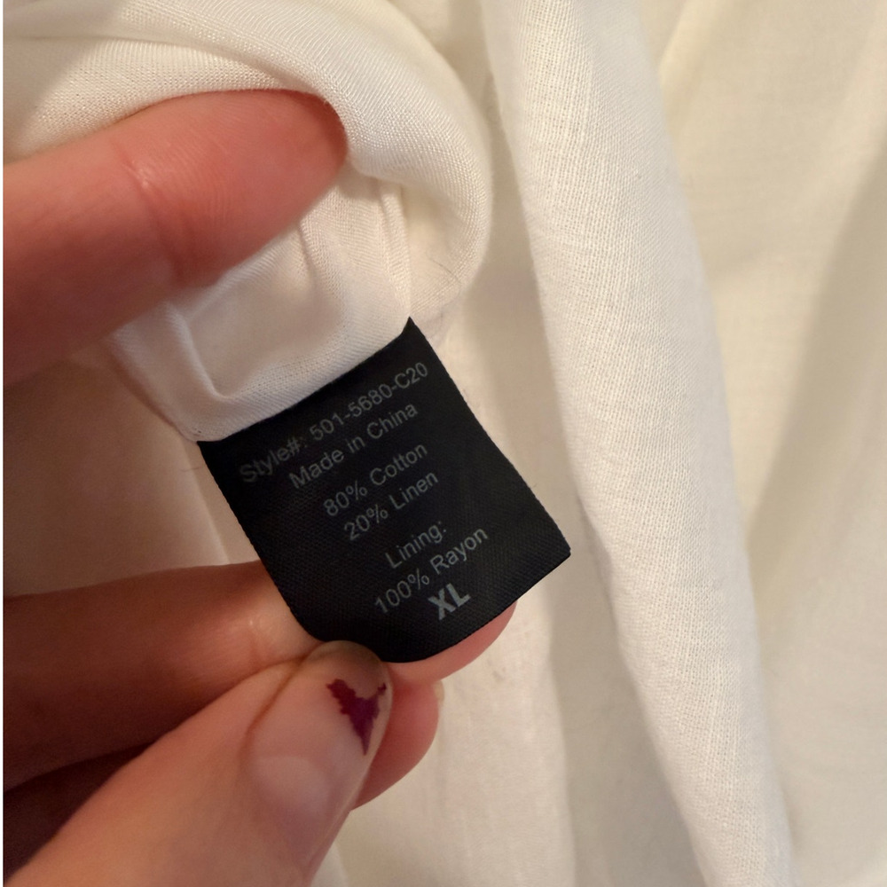 Jenni Kayne XL Cotton & Linen Summer Dress $325 Midi Coastal Luxury NWT - Picture 14 of 16